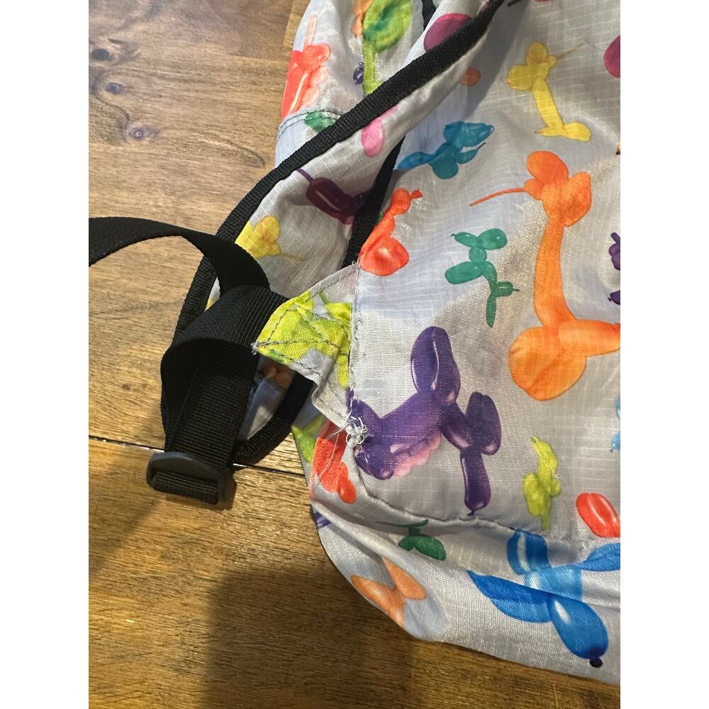 Kavu Balloon Dog Zoo Mini Bag Rare Backpack Petite Pack colorful grey - Picture 4 of 8